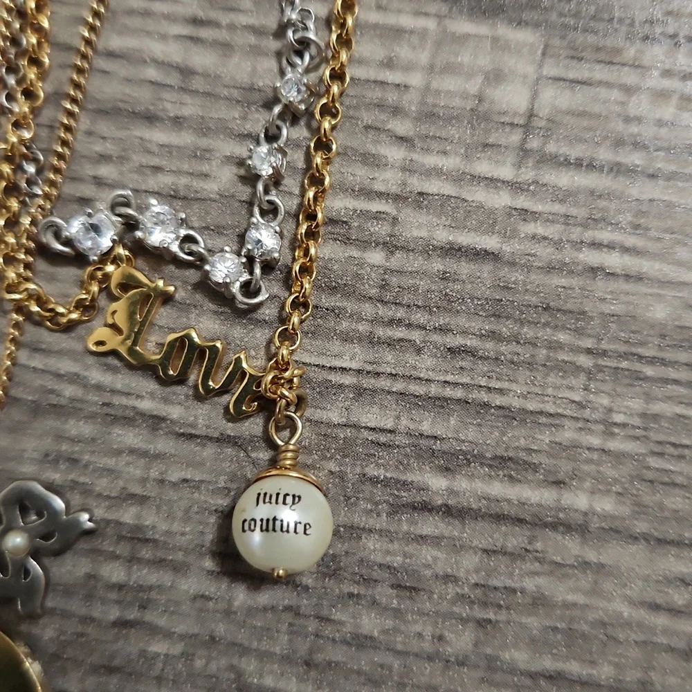 Juicy Couture vintage 3 strand necklace - Picture 4 of 5